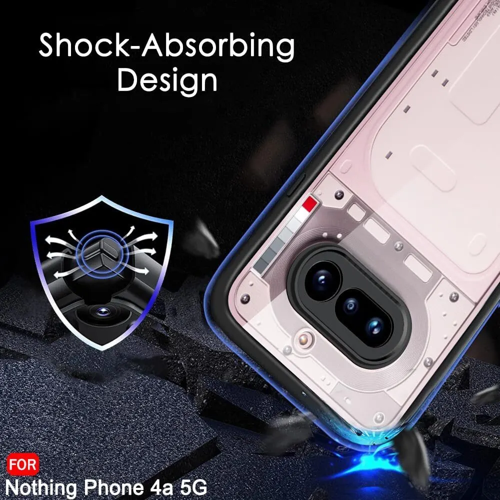 Xolia Back Cover for Nothing Phone 4a 5G (Transparent, Black, Shock Proof, Plastic, Silicon, Pack of: 1) — image 5 of 5