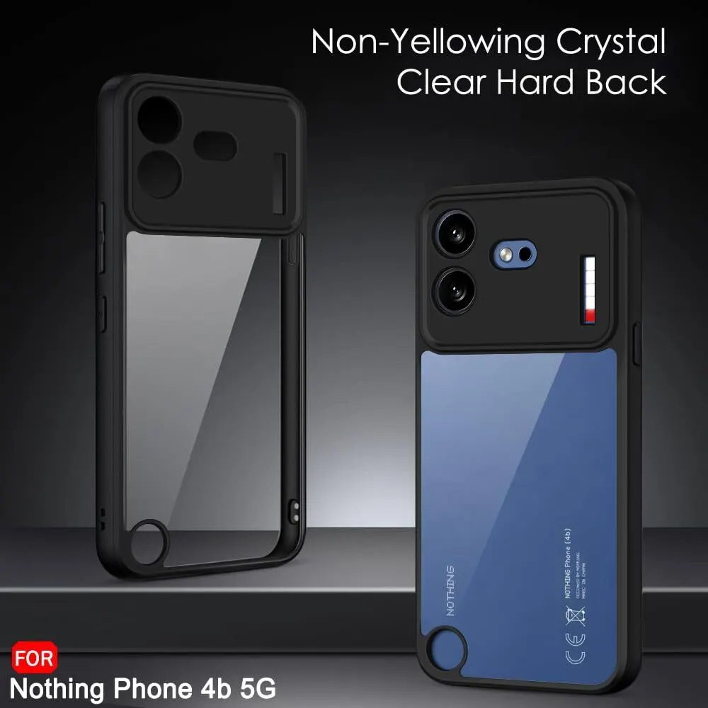 Xolia Back Cover for Nothing Phone 4b 5G (Transparent, Black, Shock Proof, Plastic, Silicon, Pack of: 1) — image 2 of 4