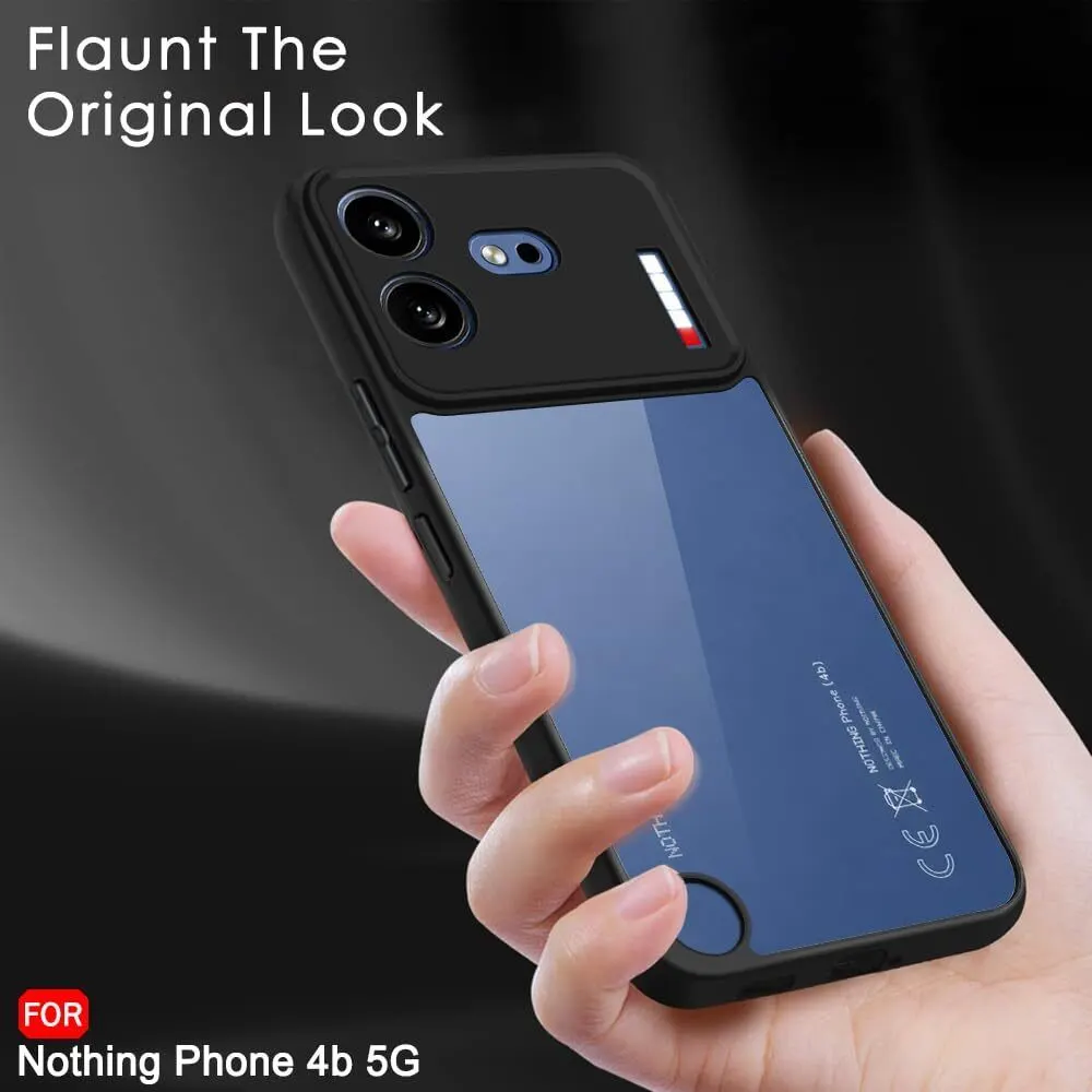 Xolia Back Cover for Nothing Phone 4b 5G (Transparent, Black, Shock Proof, Plastic, Silicon, Pack of: 1) — image 4 of 4