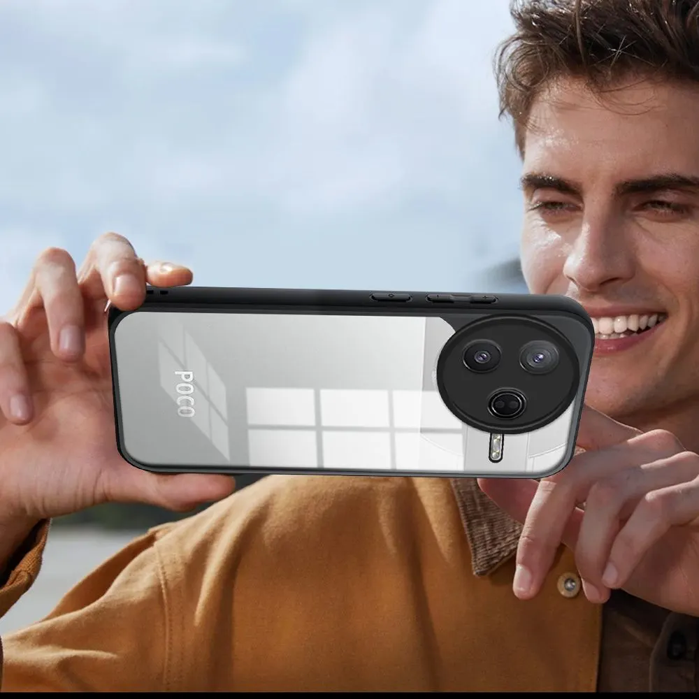 Micvir Back Cover for Poco F7 Pro (Transparent, Black, Shock Proof, Pack of: 1) — image 5 of 5