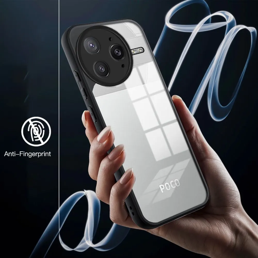 Micvir Back Cover for Poco F7 Ultra 5G (Transparent, Black, Shock Proof, Plastic, Silicon, Pack of: 1) — image 2 of 5