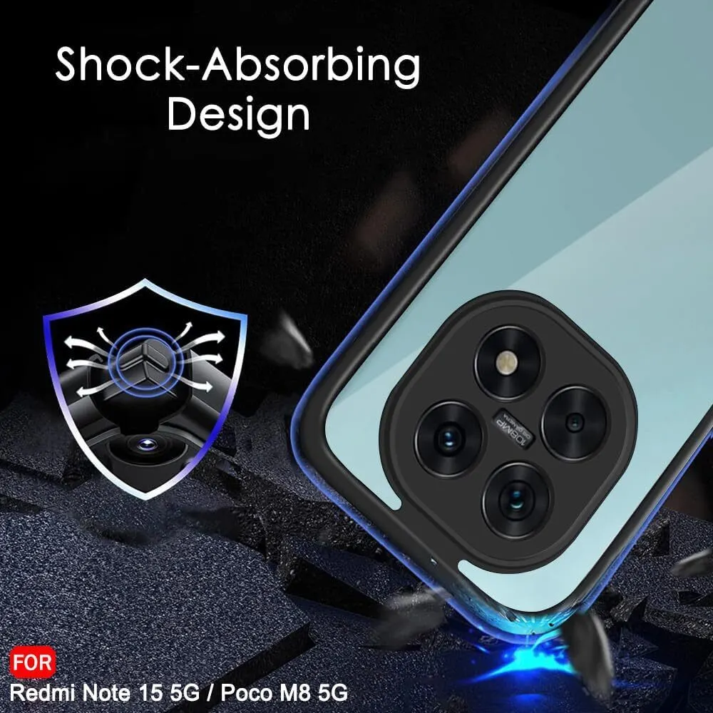 Xolia Back Cover for POCO M8 5G (Transparent, Black, Shock Proof, Pack of: 1) — image 5 of 5