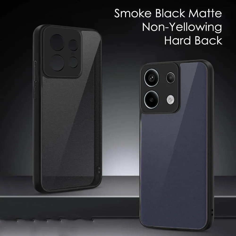 Micvir Back Cover for Poco X6 5G (Transparent, Black, Shock Proof, Plastic, Silicon, Pack of: 1) — image 2 of 5