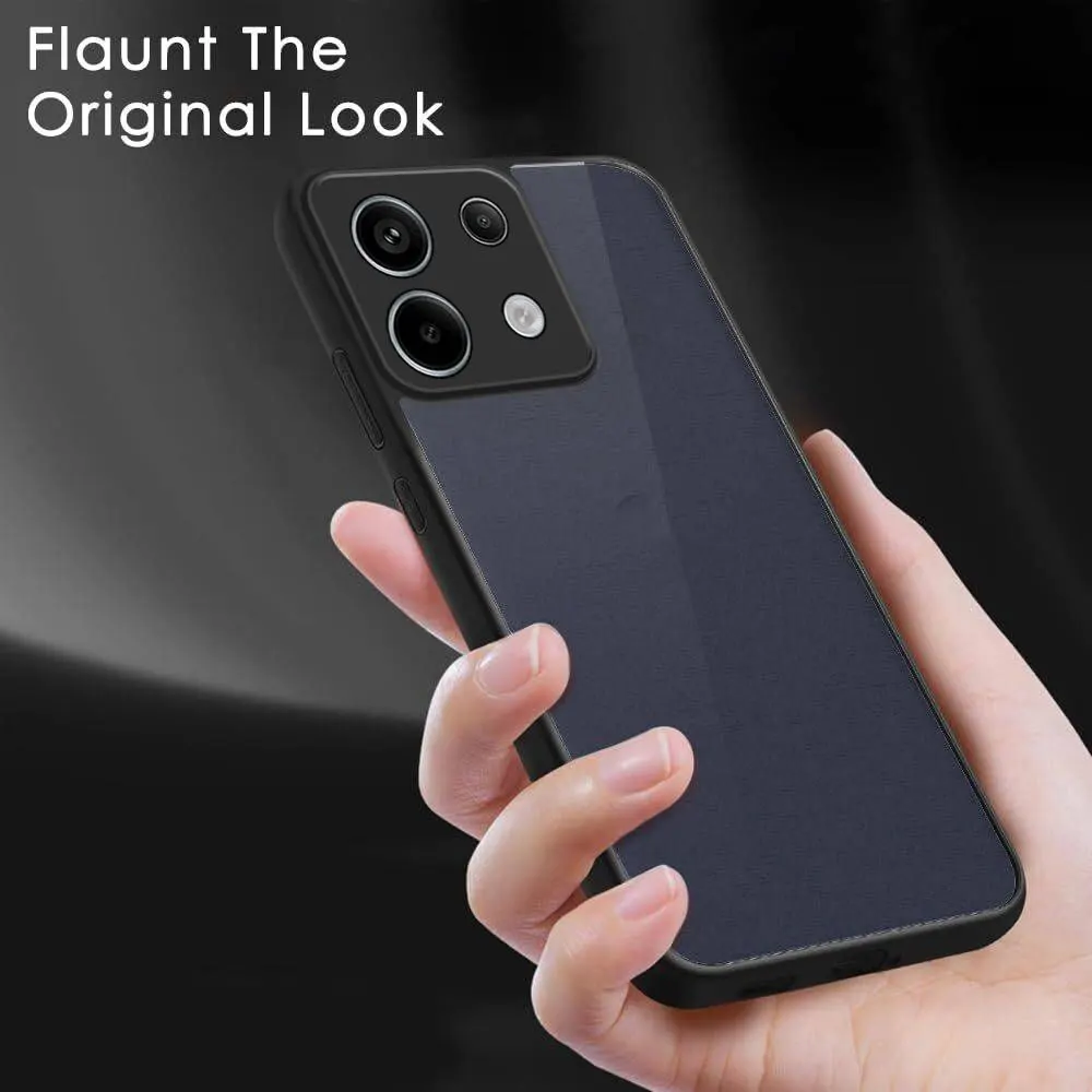 Micvir Back Cover for Poco X6 5G (Transparent, Black, Shock Proof, Plastic, Silicon, Pack of: 1) — image 5 of 5