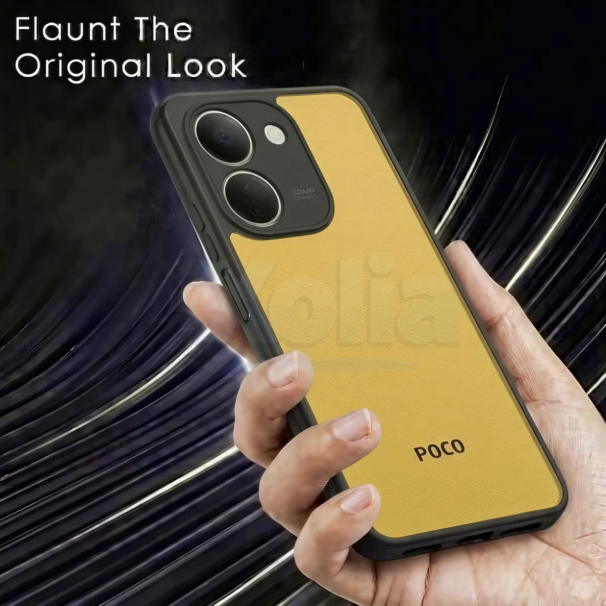 Xolia Back Cover for Poco X8 Power 5G (Transparent, Black, Shock Proof, Plastic, Silicon, Pack of: 1) — image 4 of 4