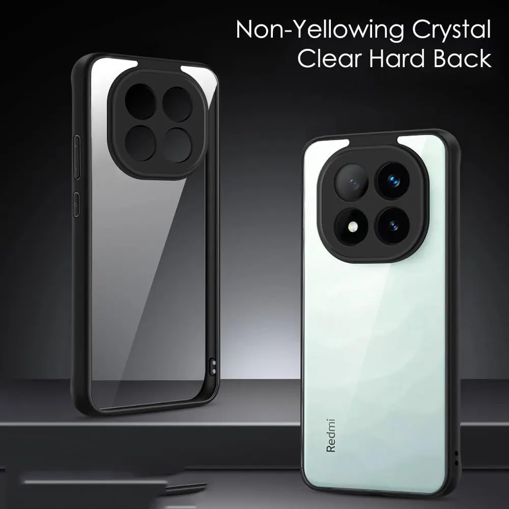 Xolia Back Cover for Redmi Note 15 Pro 5G (Transparent, Black, Shock Proof, Plastic, Silicon, Pack of: 1) — image 3 of 5