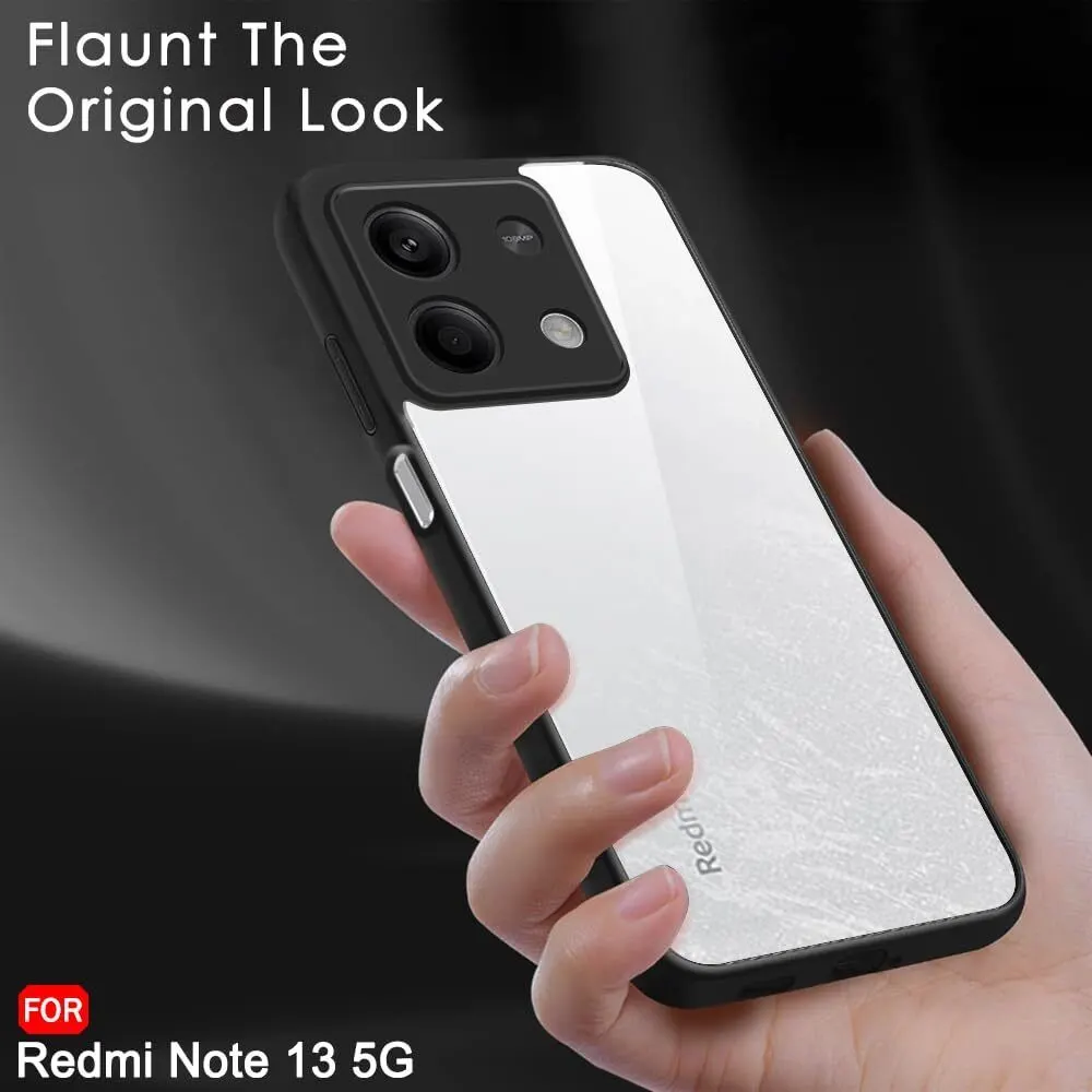 Micvir Back Cover for realme 13 5G (Transparent, Black, Plastic, Silicon, Pack of: 1) — image 5 of 5