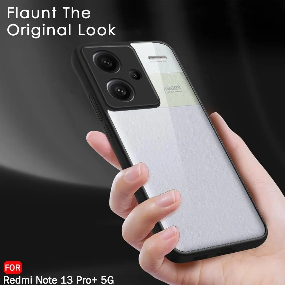 Micvir Back Cover for Redmi Note 13 Pro Plus 5G (Transparent, Black, Shock Proof, Plastic, Silicon, Pack of: 1) — image 5 of 5