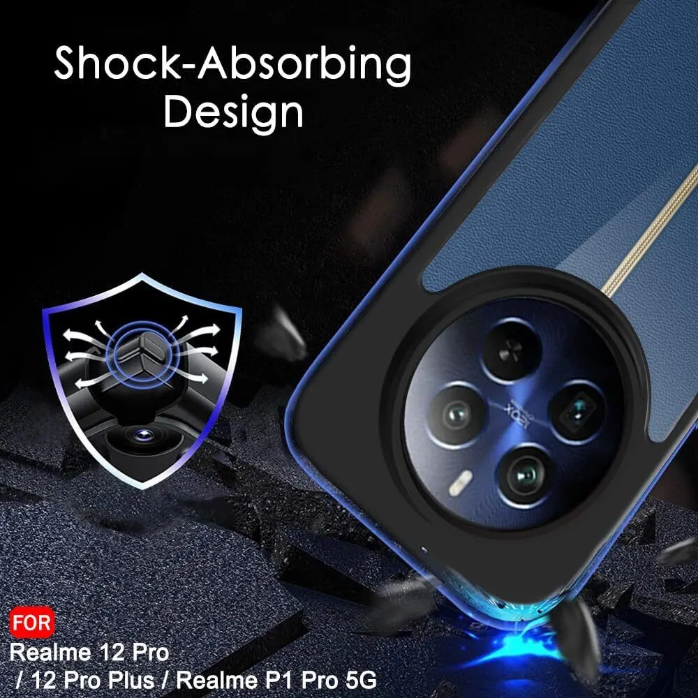 Micvir Back Cover for Realme 12 Pro 5G (Transparent, Black, Shock Proof, Pack of: 1) — image 5 of 5
