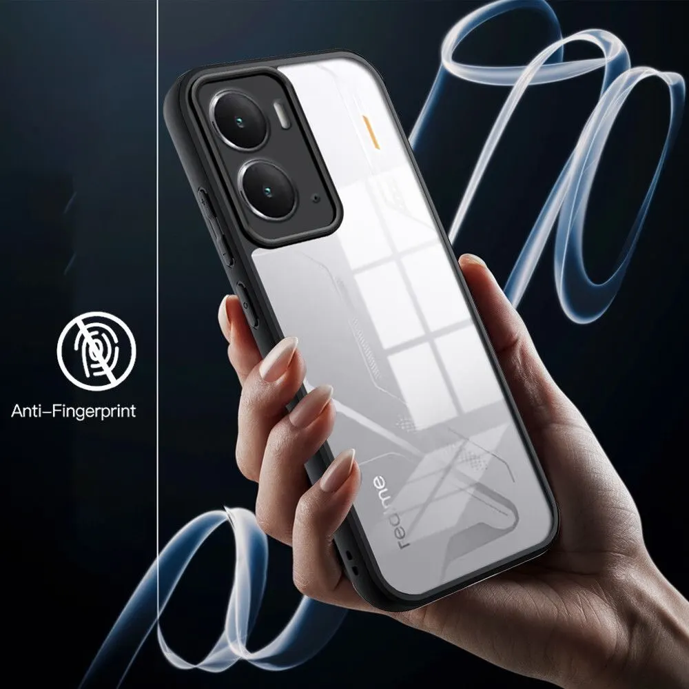 Micvir Back Cover for realme P3 5G (Transparent, Black, Shock Proof, Plastic, Silicon, Pack of: 1) — image 2 of 5