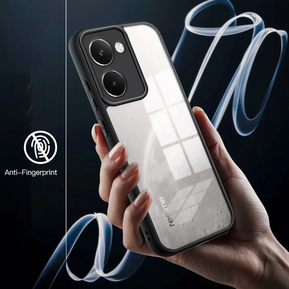 Micvir Back Cover for Realme P3 Ultra 5G (Transparent, Black, Shock Proof, Plastic, Silicon, Pack of: 1) — image 2 of 5