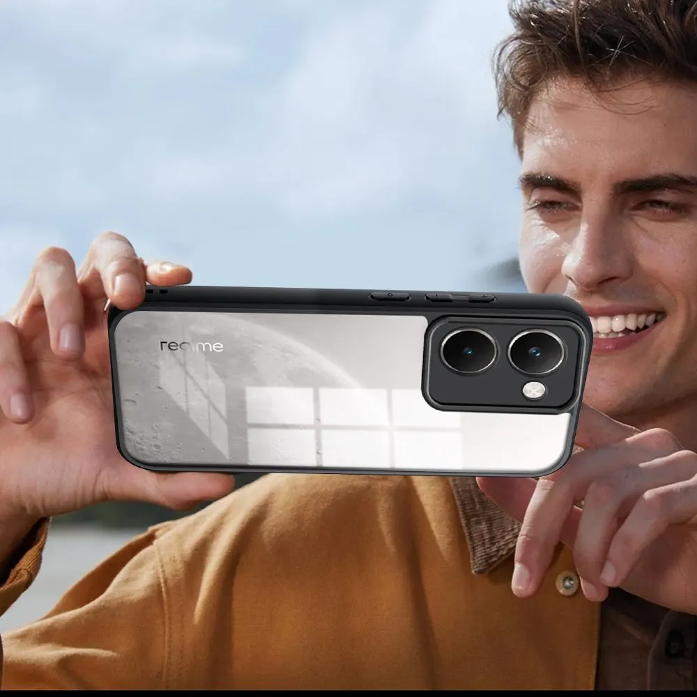 Micvir Back Cover for Realme P3 Ultra 5G (Transparent, Black, Shock Proof, Plastic, Silicon, Pack of: 1) — image 5 of 5