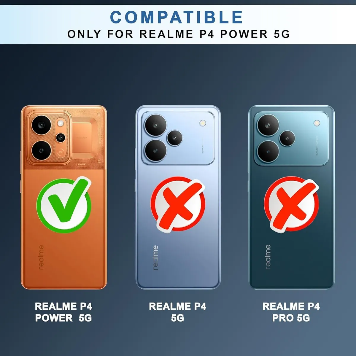 Xolia Back Cover for Realme P4 Power 5G (Transparent, Black, Shock Proof, Plastic, Silicon, Pack of: 1) — image 2 of 5