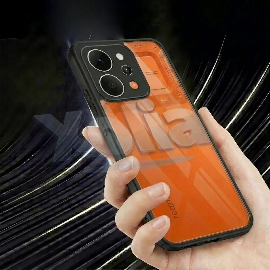 Xolia Back Cover for Realme P4 Power 5G (Transparent, Black, Shock Proof, Plastic, Silicon, Pack of: 1) — image 5 of 5