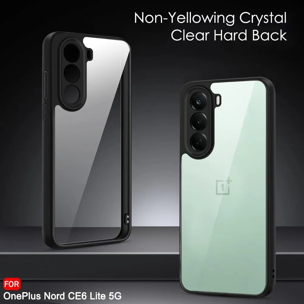 Xolia Back Cover for Realme P4x 5G (Transparent, Black, Shock Proof, Plastic, Silicon, Pack of: 1) — image 2 of 5