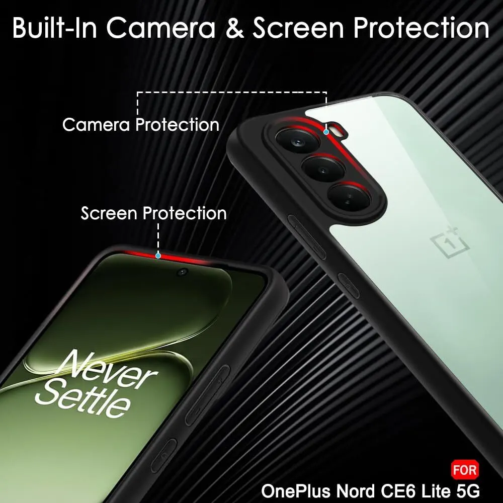 Xolia Back Cover for Realme P4x 5G (Transparent, Black, Shock Proof, Plastic, Silicon, Pack of: 1) — image 3 of 5