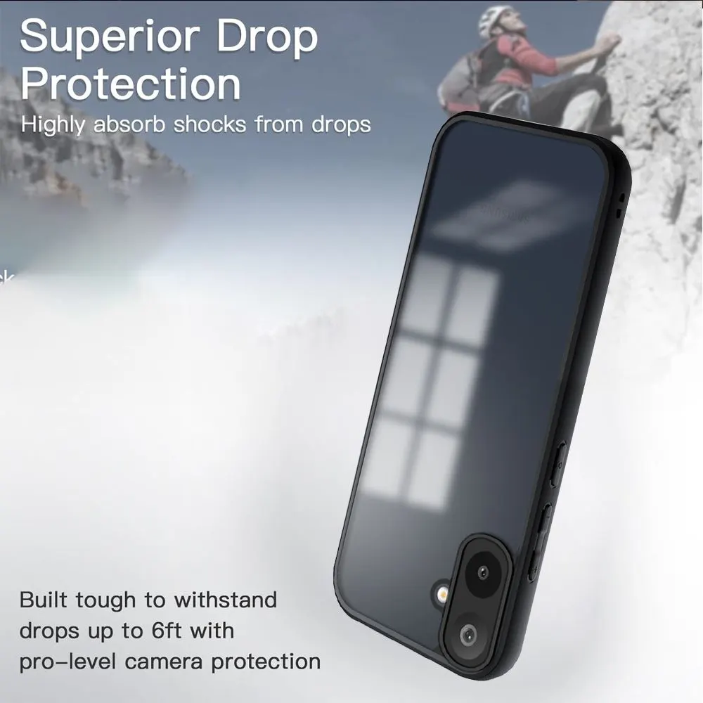 Micvir Back Cover for SAMSUNG Galaxy A07 5G (Transparent, Black, Shock Proof, Pack of: 1) — image 3 of 5