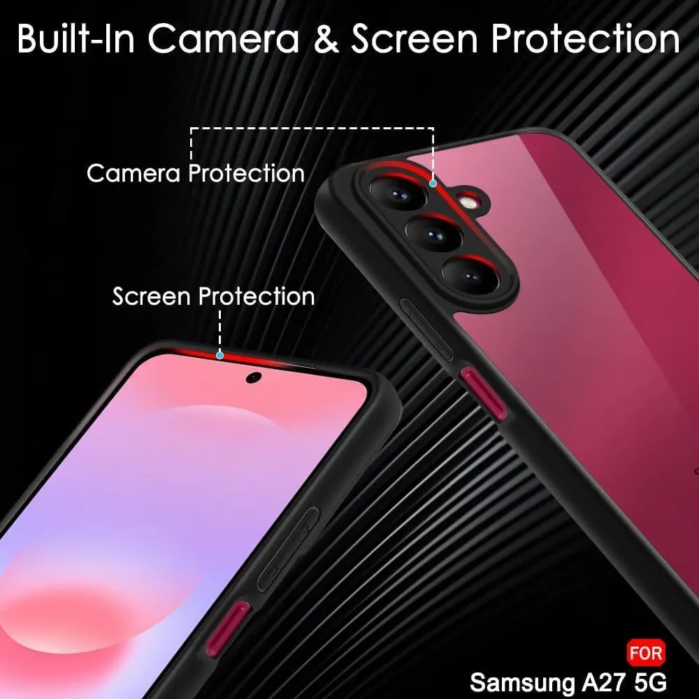 Xolia Back Cover for Samsung Galaxy A27 5G (Transparent, Black, Shock Proof, Plastic, Pack of: 1) — image 4 of 5