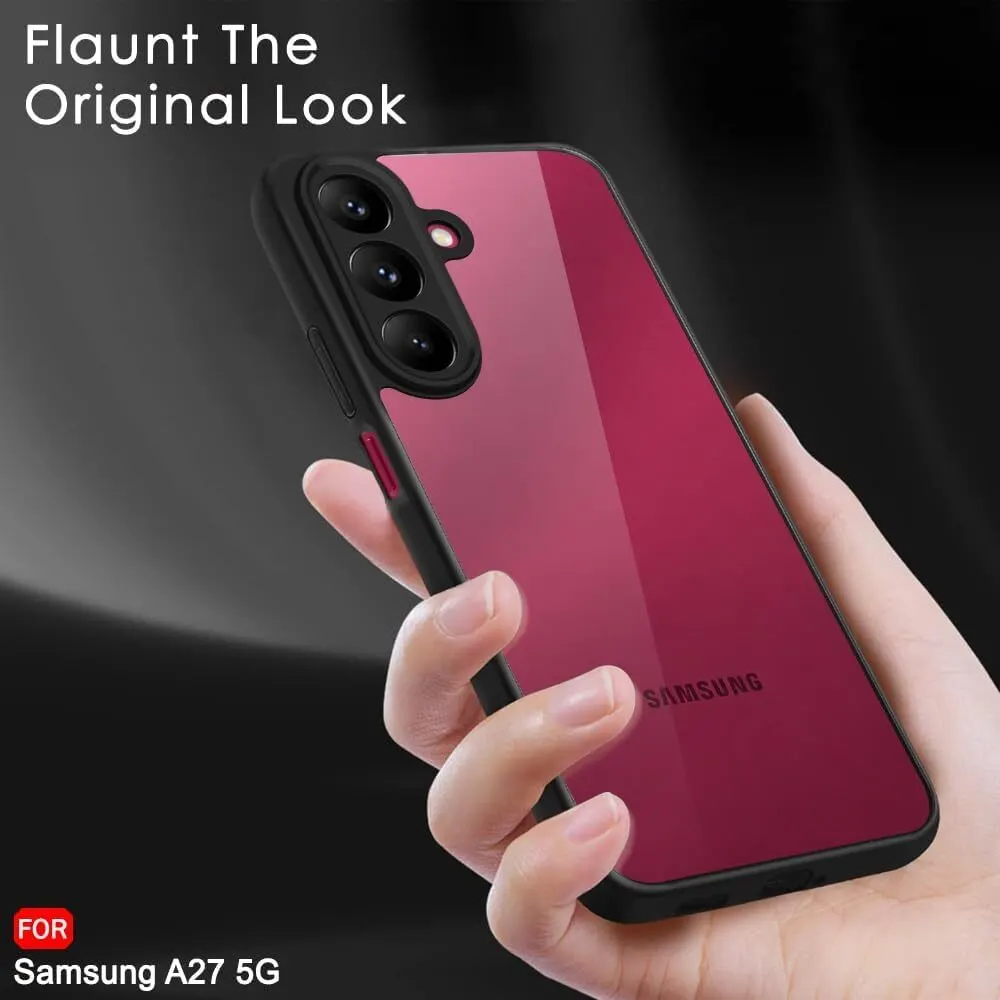 Xolia Back Cover for Samsung Galaxy A27 5G (Transparent, Black, Shock Proof, Plastic, Pack of: 1) — image 5 of 5