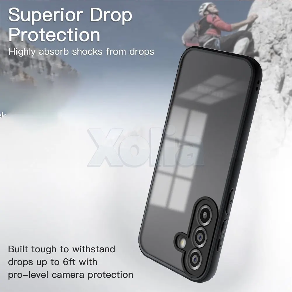 Xolia Back Cover for Samsung Galaxy F17 5G (Transparent, Black, Shock Proof, Pack of: 1) — image 3 of 5