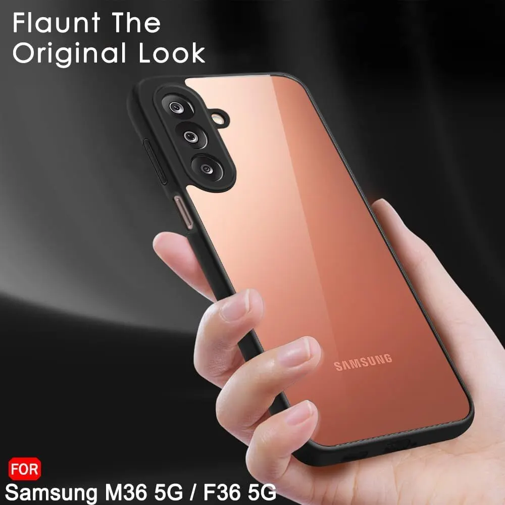 Micvir Back Cover for Samsung Galaxy F36 5G (Transparent, Black, Shock Proof, Pack of: 1) — image 5 of 5