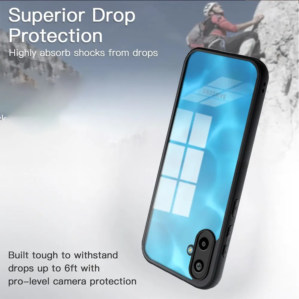 Micvir Back Cover for SAMSUNG Galaxy M06 5G (Transparent, Black, Shock Proof, Plastic, Silicon, Pack of: 1) — image 3 of 5