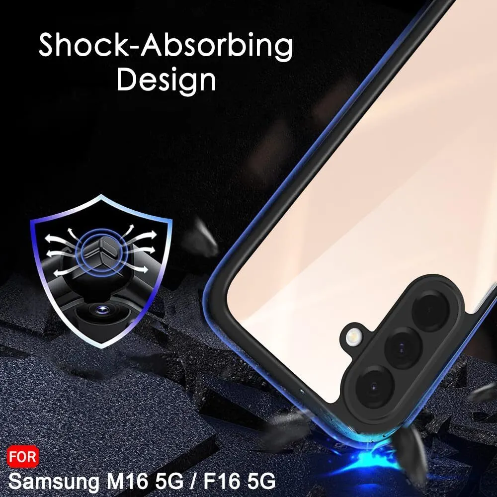 Micvir Back Cover for Samsung Galaxy M16 5G (Transparent, Black, Shock Proof, Pack of: 1) — image 4 of 5