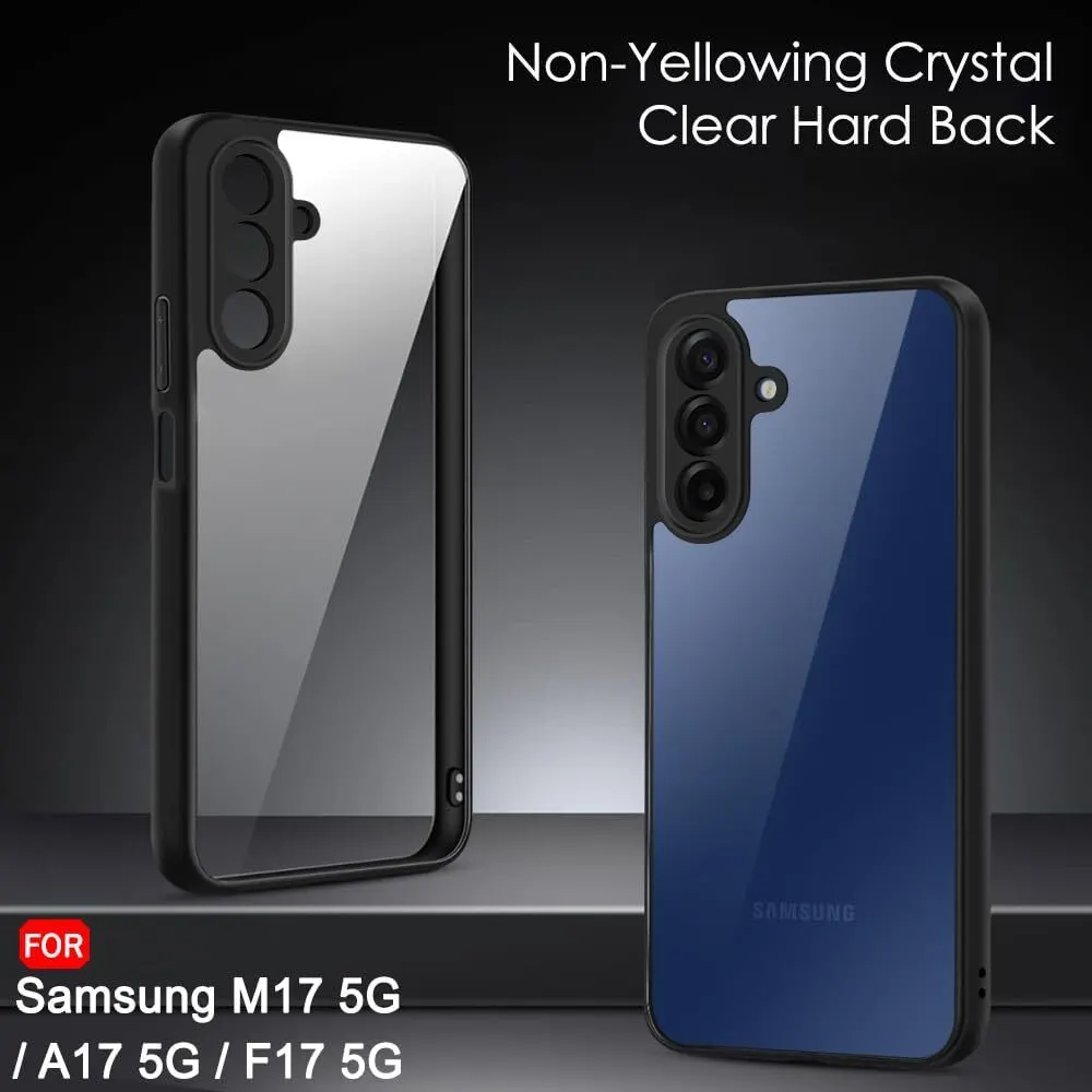 Micvir Back Cover for Samsung Galaxy M17 5G (Transparent, Black, Shock Proof, Pack of: 1) — image 3 of 5