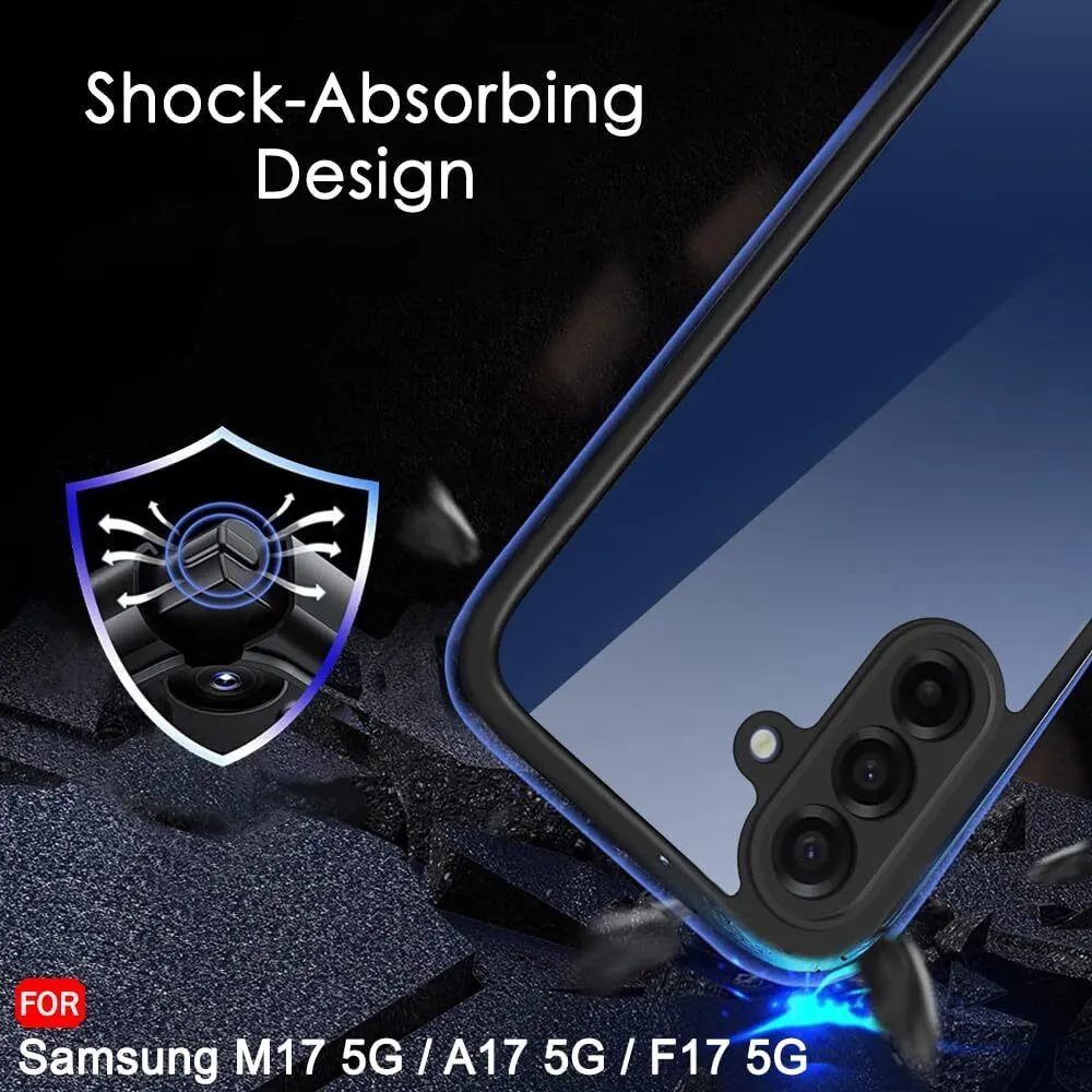 Micvir Back Cover for Samsung Galaxy M17 5G (Transparent, Black, Shock Proof, Pack of: 1) — image 5 of 5