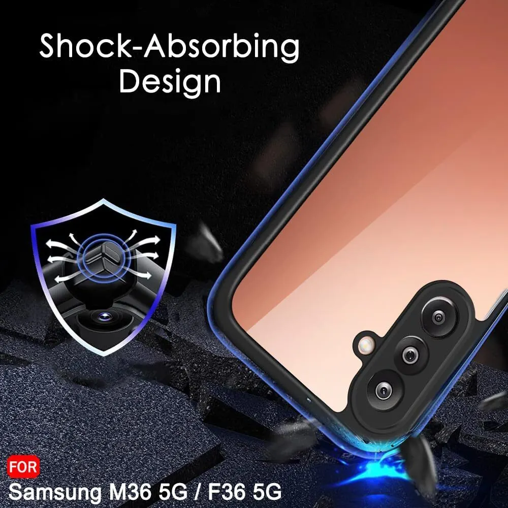 Micvir Back Cover for Samsung Galaxy M36 5G (Transparent, Black, Shock Proof, Pack of: 1) — image 4 of 5