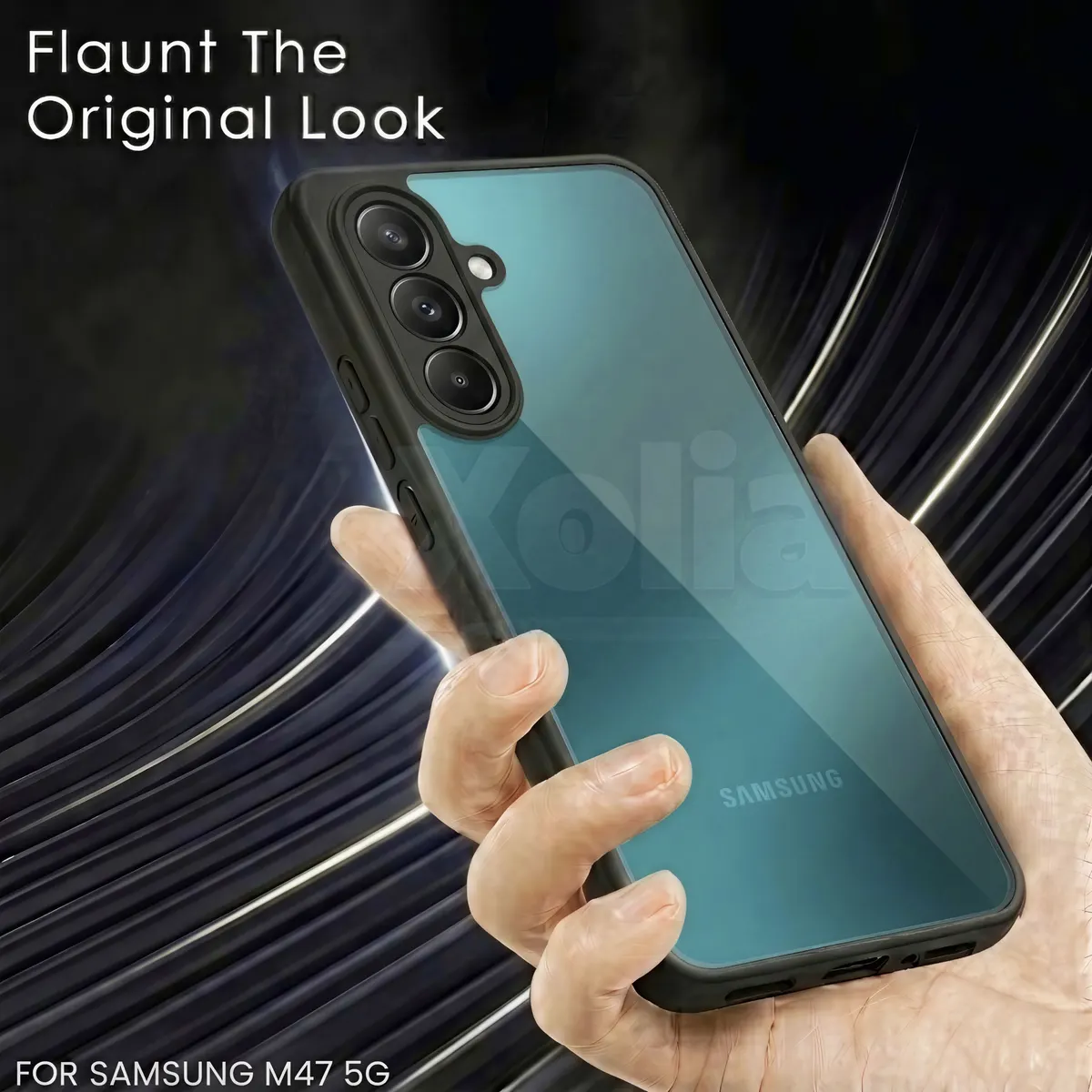 Xolia Back Cover for Samsung Galaxy M47 5G (Transparent, Black, Shock Proof, Plastic, Pack of: 1) — image 5 of 5