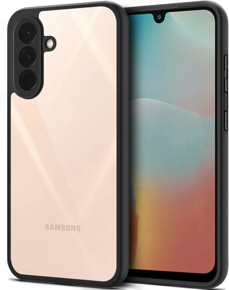 Micvir Back Cover for Samsung Galaxy M56 5G, Samsung Galaxy F56 5G (Transparent, Black, Shock Proof, Pack of: 1)