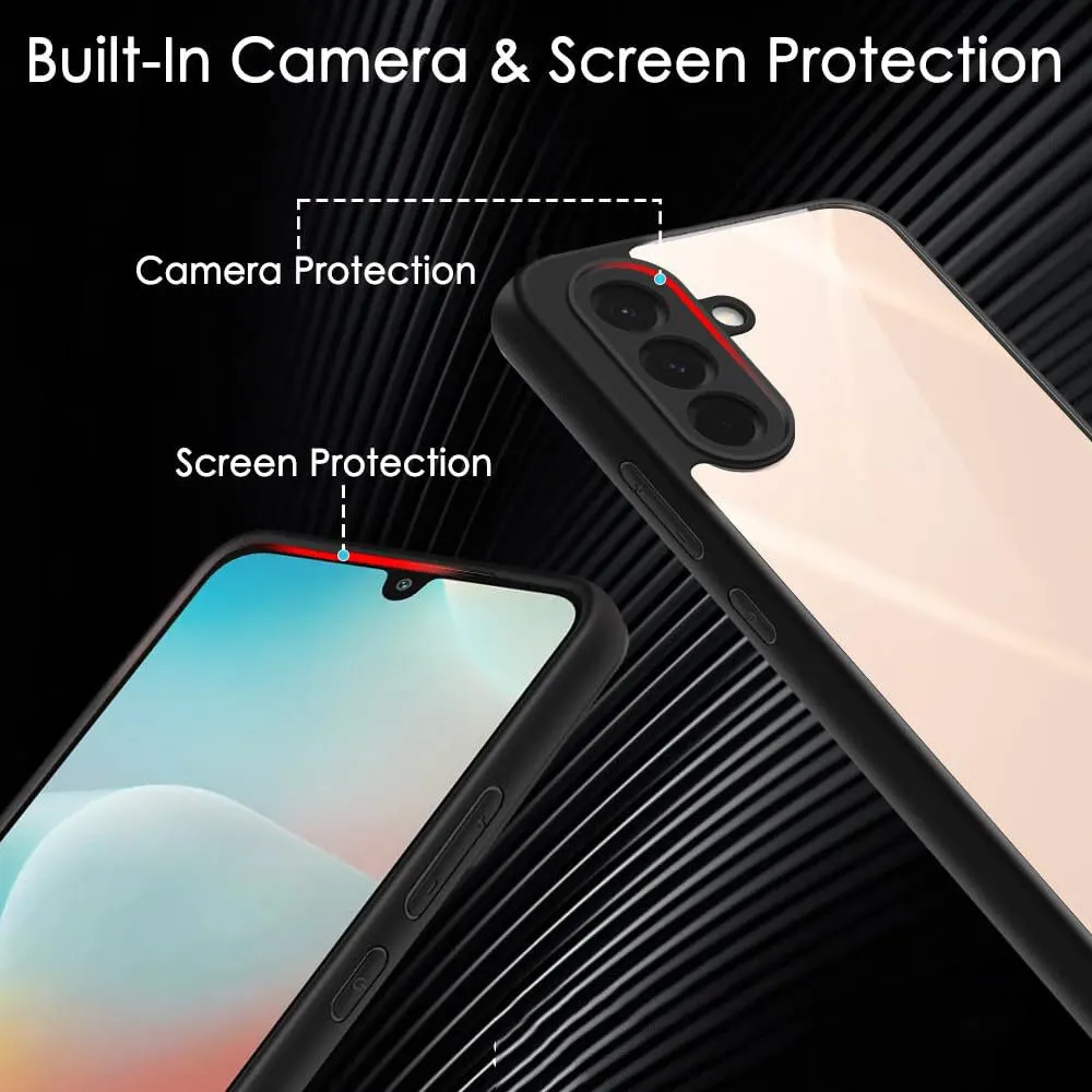 Micvir Back Cover for Samsung Galaxy M56 5G, Samsung Galaxy F56 5G (Transparent, Black, Shock Proof, Pack of: 1) — image 3 of 5
