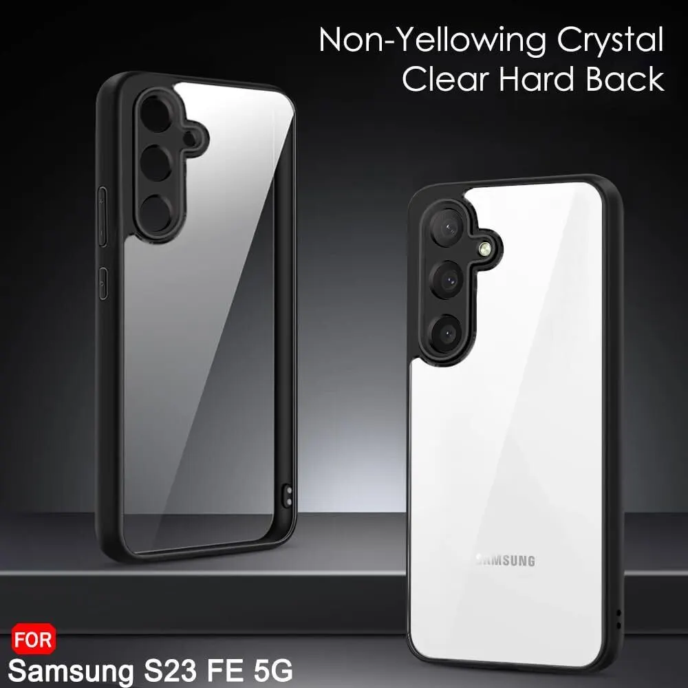 Micvir Back Cover for Samsung Galaxy S23 FE 5G (Transparent, Black, Shock Proof, Plastic, Silicon, Pack of: 1) — image 2 of 5