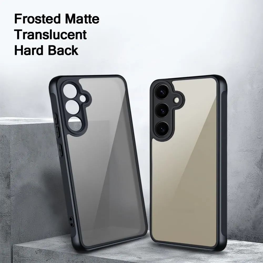 Micvir Back Cover for Samsung Galaxy S24 5G (Transparent, Black, Shock Proof, Plastic, Silicon, Pack of: 1) — image 3 of 5
