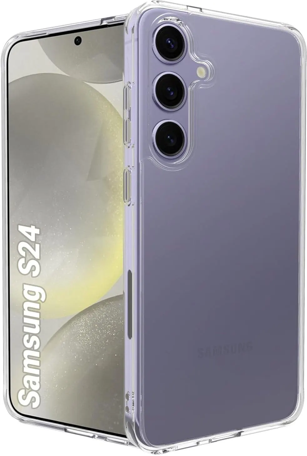 Micvir Back Cover for Samsung Galaxy S24 5G (Transparent, Shock Proof, Plastic, Silicon, Pack of: 1)