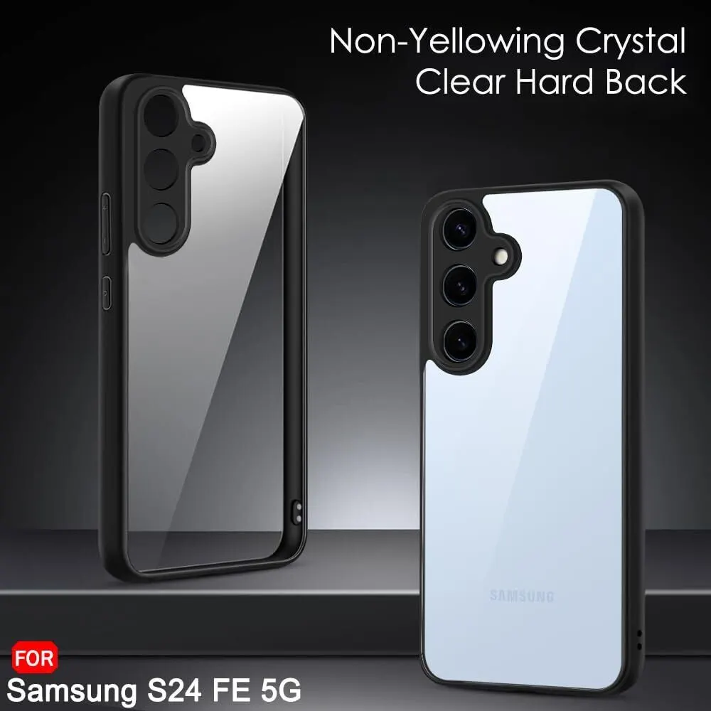 Micvir Back Cover for SAMSUNG Galaxy S24 FE 5G (Transparent, Black, Shock Proof, Plastic, Pack of: 1) — image 2 of 5