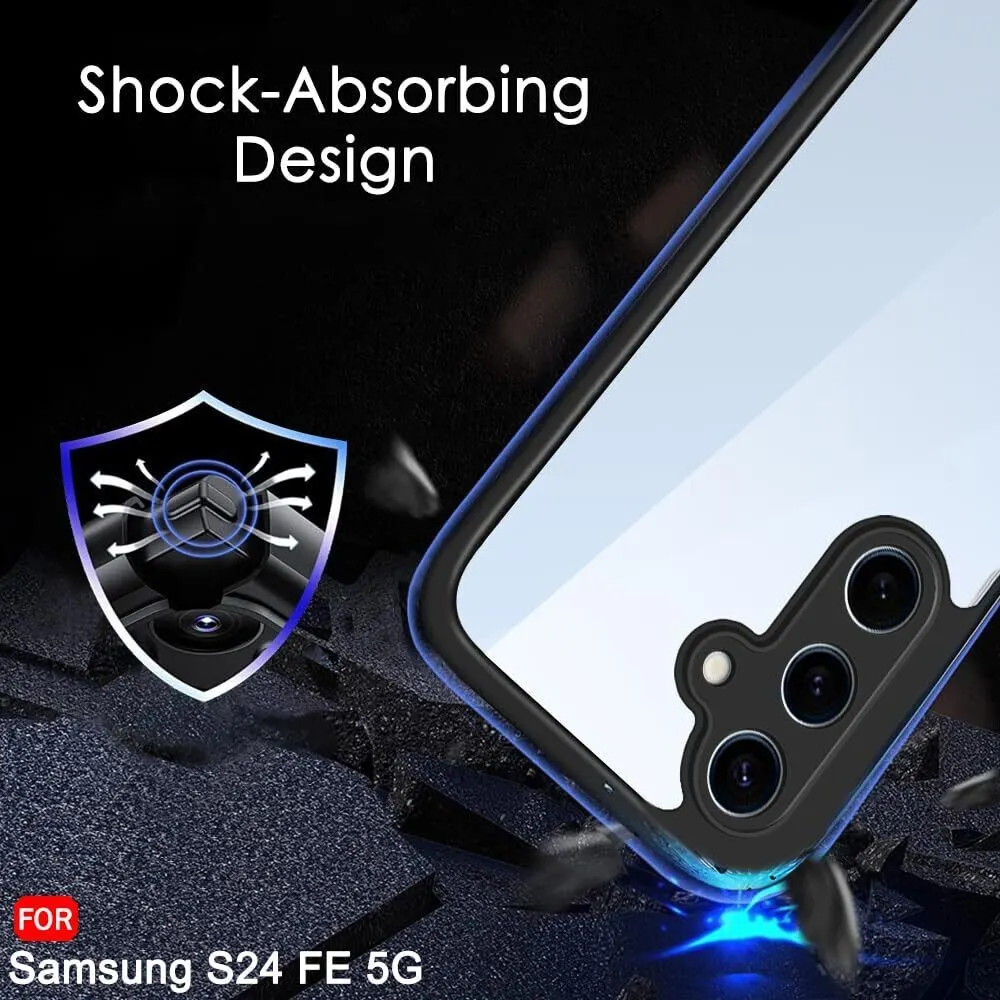 Micvir Back Cover for SAMSUNG Galaxy S24 FE 5G (Transparent, Black, Shock Proof, Plastic, Pack of: 1) — image 4 of 5