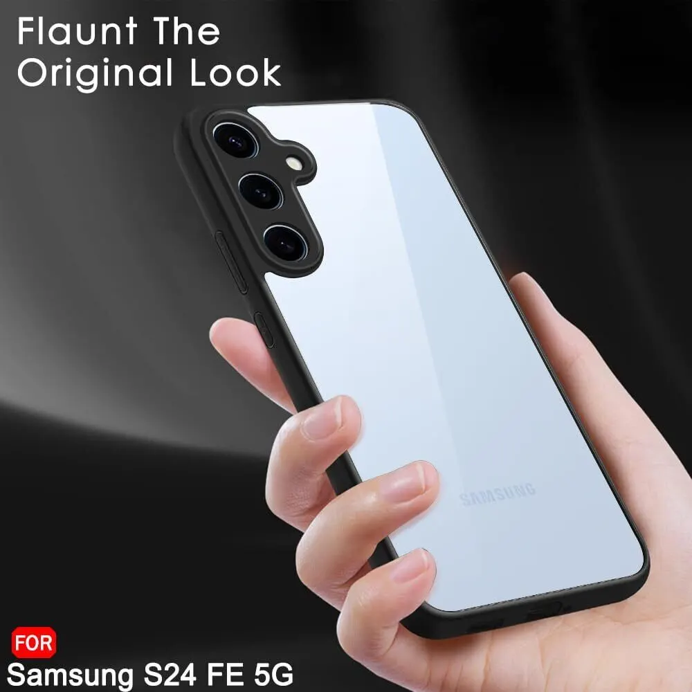 Micvir Back Cover for SAMSUNG Galaxy S24 FE 5G (Transparent, Black, Shock Proof, Plastic, Pack of: 1) — image 5 of 5