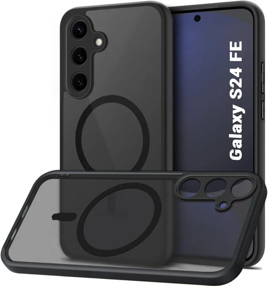 Micvir Back Cover for SAMSUNG Galaxy S24 FE 5G (Black, Shock Proof, Plastic, Pack of: 1)