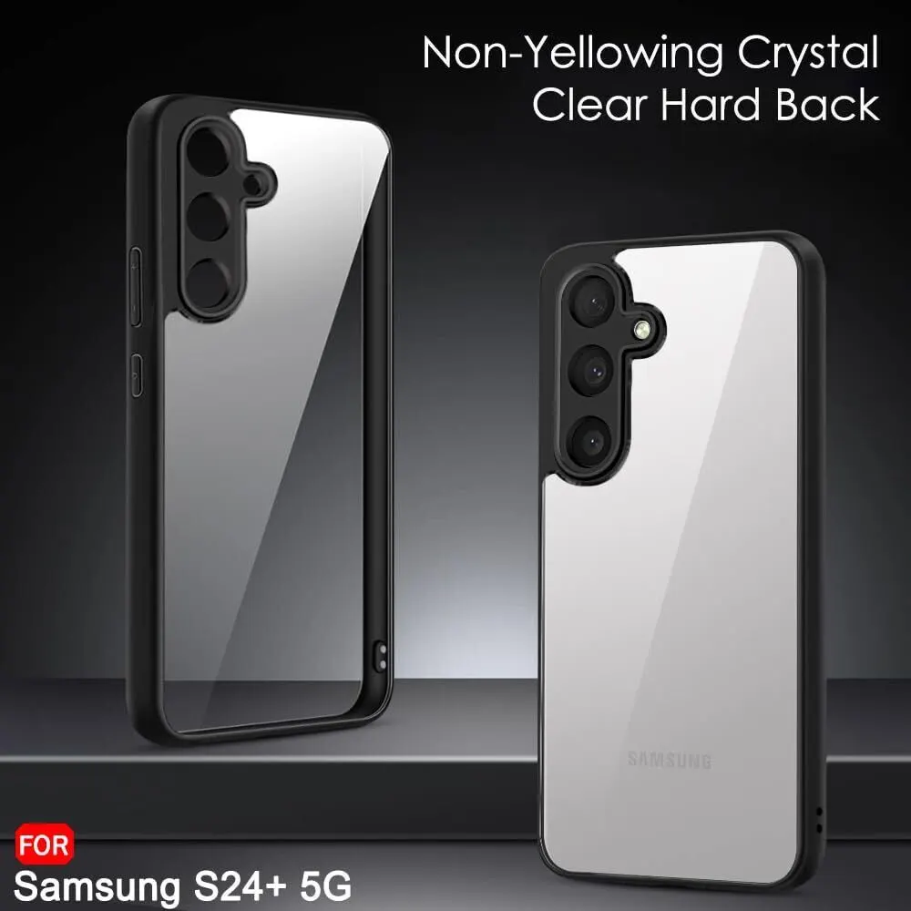 Micvir Back Cover for Samsung Galaxy S24 Plus 5G (Transparent, Black, Shock Proof, Pack of: 1) — image 2 of 5