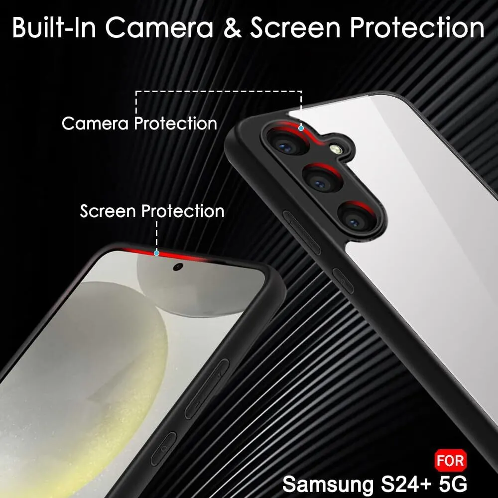 Micvir Back Cover for Samsung Galaxy S24 Plus 5G (Transparent, Black, Shock Proof, Pack of: 1) — image 3 of 5