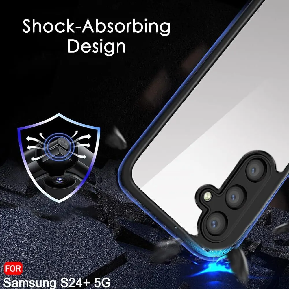 Micvir Back Cover for Samsung Galaxy S24 Plus 5G (Transparent, Black, Shock Proof, Pack of: 1) — image 4 of 5