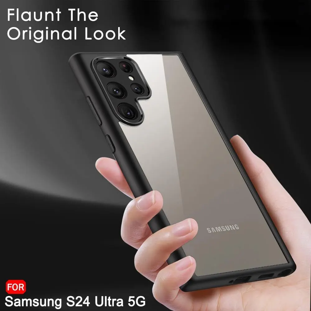 Micvir Back Cover for Samsung Galaxy S24 Ultra 5G (Transparent, Black, Shock Proof, Plastic, Pack of: 1) — image 5 of 5