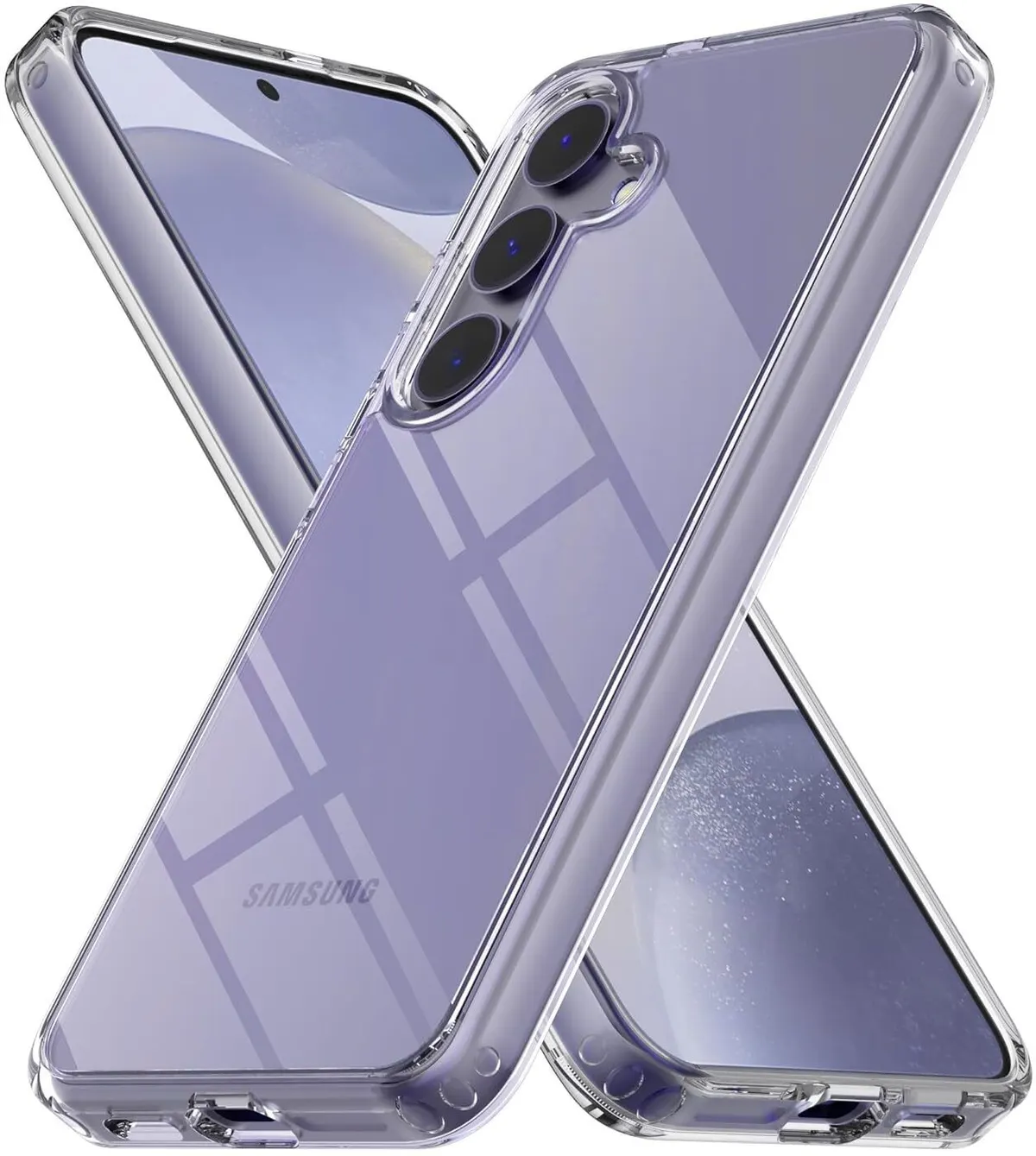 Micvir Back Cover for Samsung Galaxy S24 Plus 5G (Transparent, Shock Proof, Plastic, Silicon, Pack of: 1)