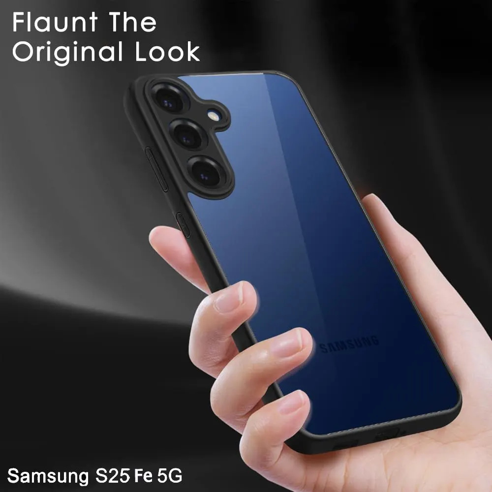Micvir Back Cover for Samsung Galaxy S25 FE 5G (Transparent, Black, Shock Proof, Plastic, Silicon, Pack of: 1) — image 5 of 5