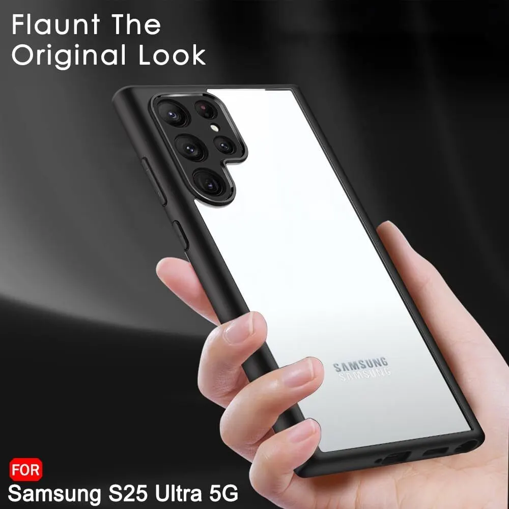 Micvir Back Cover for Samsung Galaxy S25 Ultra 5G (Transparent, Black, Shock Proof, Plastic, Silicon, Pack of: 1) — image 5 of 5