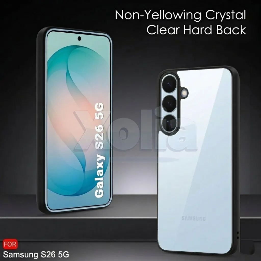 Xolia Back Cover for Samsung Galaxy S26 5G (Transparent, Black, Shock Proof, Plastic, Silicon, Pack of: 1) — image 2 of 4