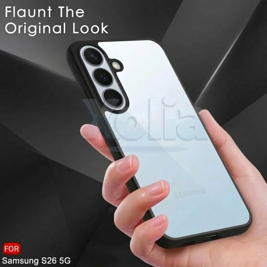 Xolia Back Cover for Samsung Galaxy S26 5G (Transparent, Black, Shock Proof, Plastic, Silicon, Pack of: 1) — image 4 of 4