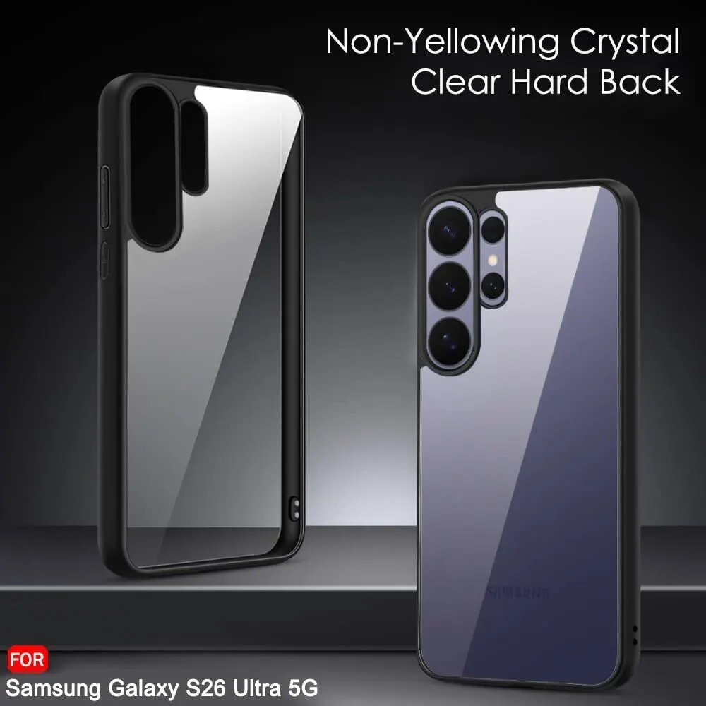 Xolia Back Cover for Samsung Galaxy S26 Ultra 5G (Transparent, Black, Shock Proof, Plastic, Silicon, Pack of: 1) — image 2 of 4